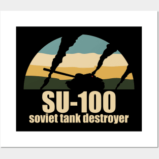 Soviet tank destroyer SU-100 Posters and Art